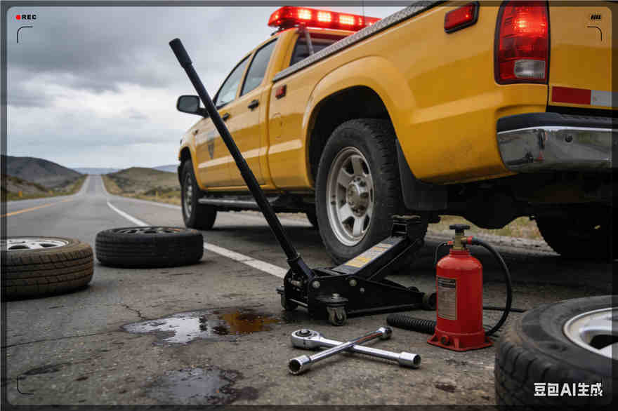 资中爆胎道路救援-汽车换轮胎